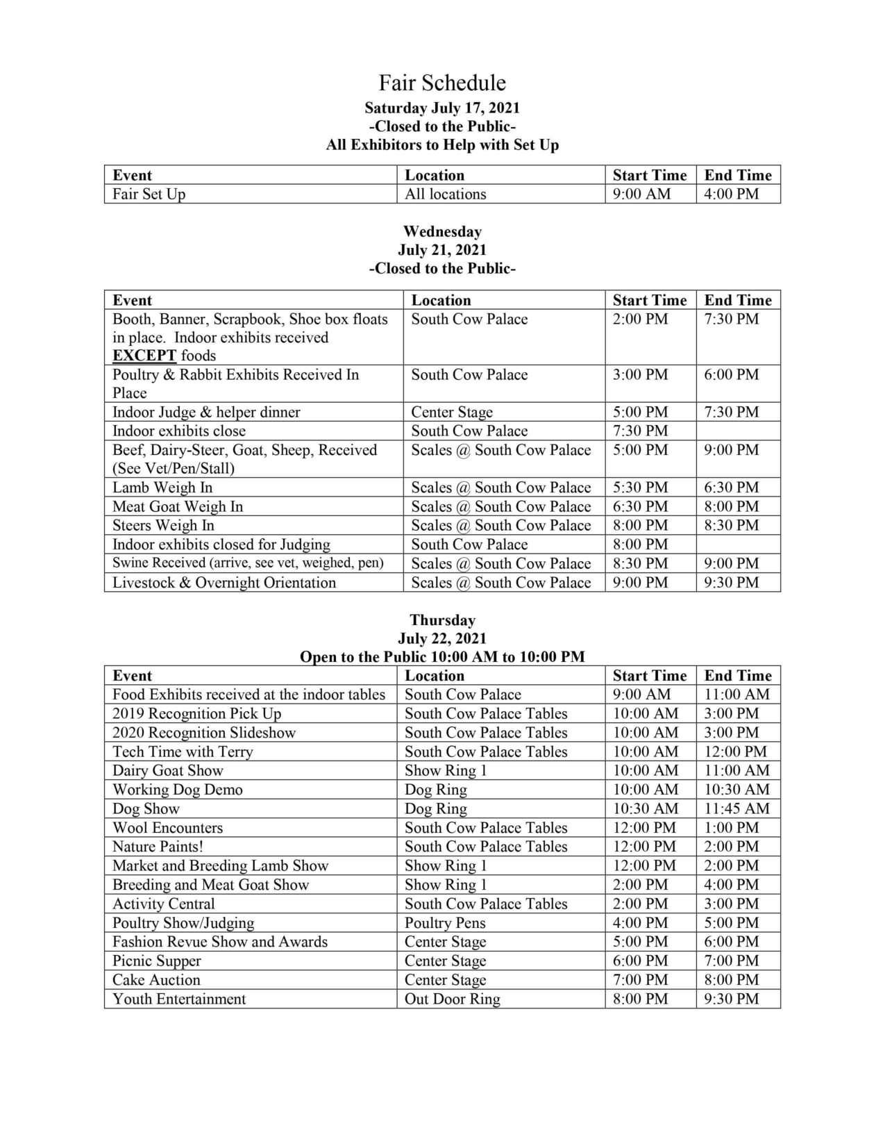 Fair Schedule_Updated 07_16_2021_PAGE1_RESIZED Baltimore County 4H Fair